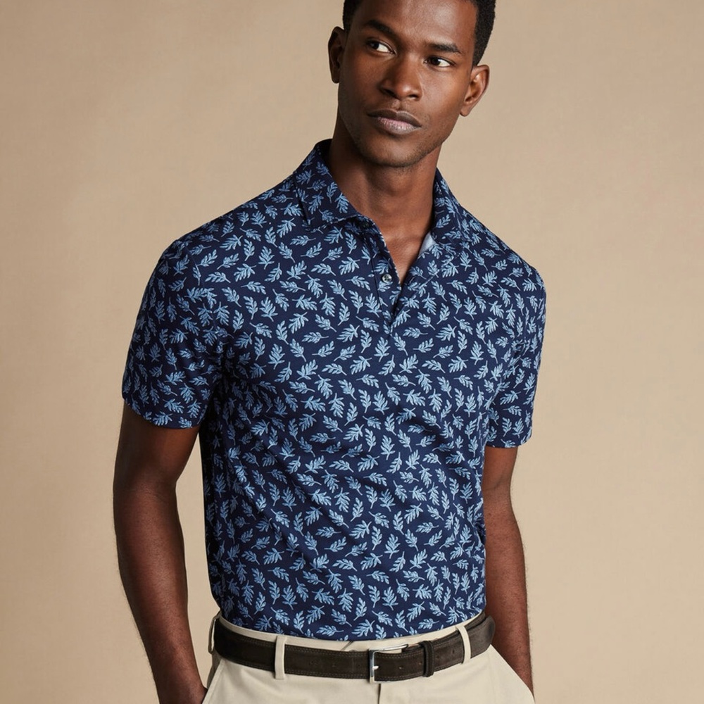 Charles Tyrwhitt Blue Casual Button Down Shirt